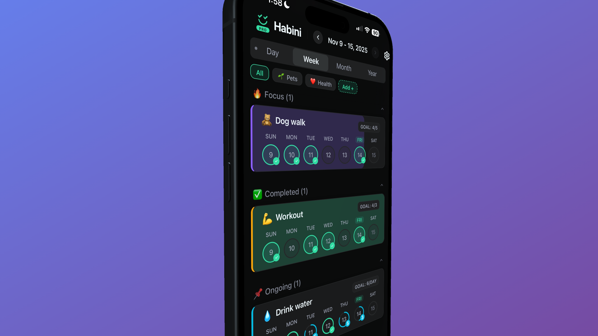 Habini AI Habit Tracker Screenshot 2